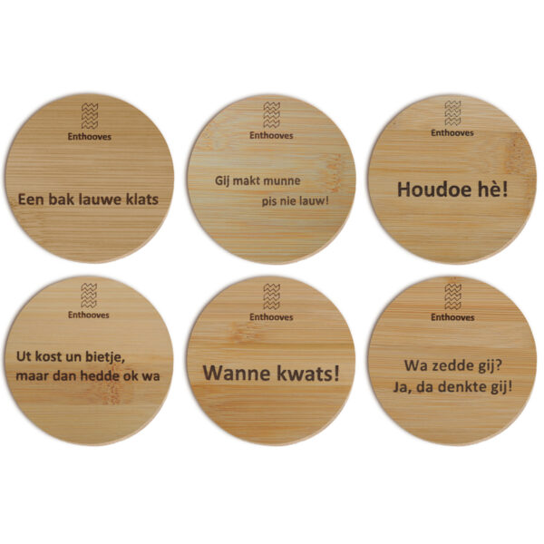 houten onderzetters eindhovens dialect